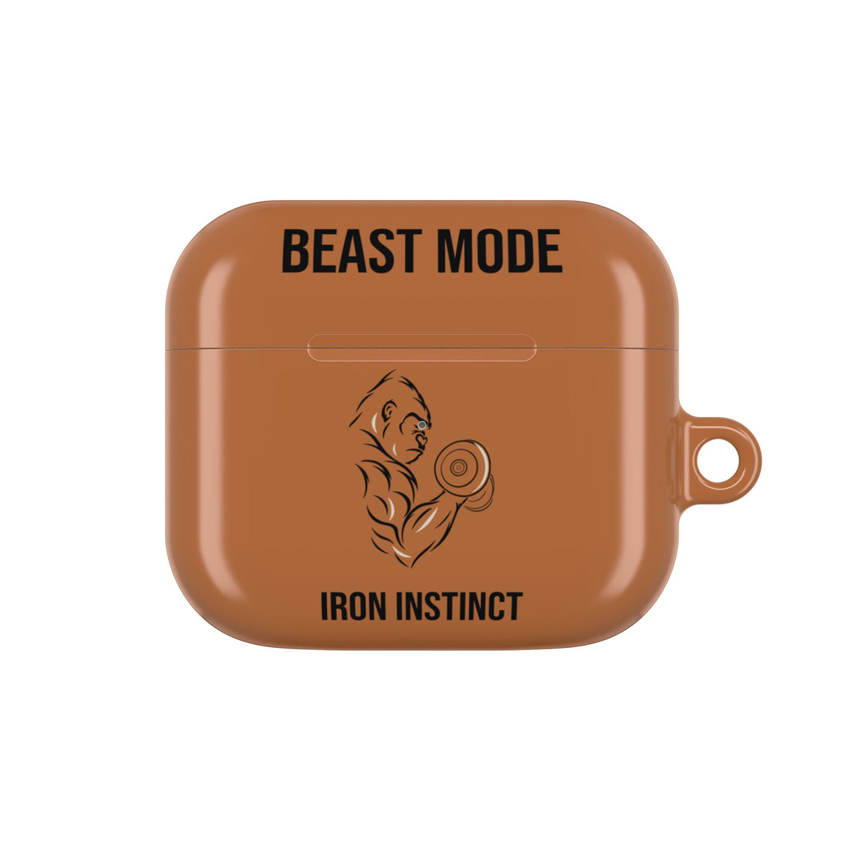 Beast Mode - Iron Instinct - Burnt Orange - AirPods Case