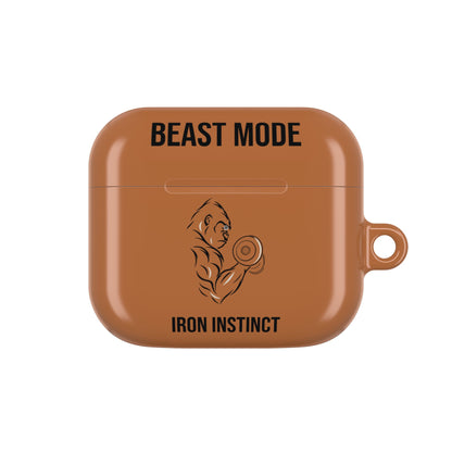 Beast Mode - Iron Instinct - Burnt Orange - AirPods Case