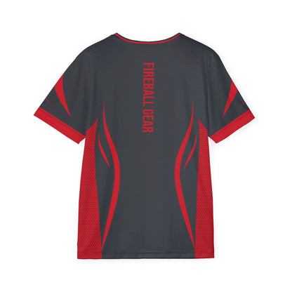 Flames Edge – Gray Cycling Jersey