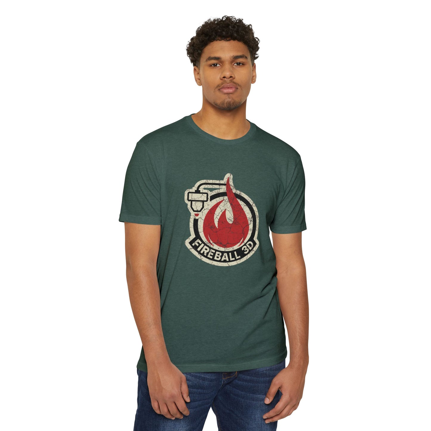 Fireball 3D - Distressed - T-shirt