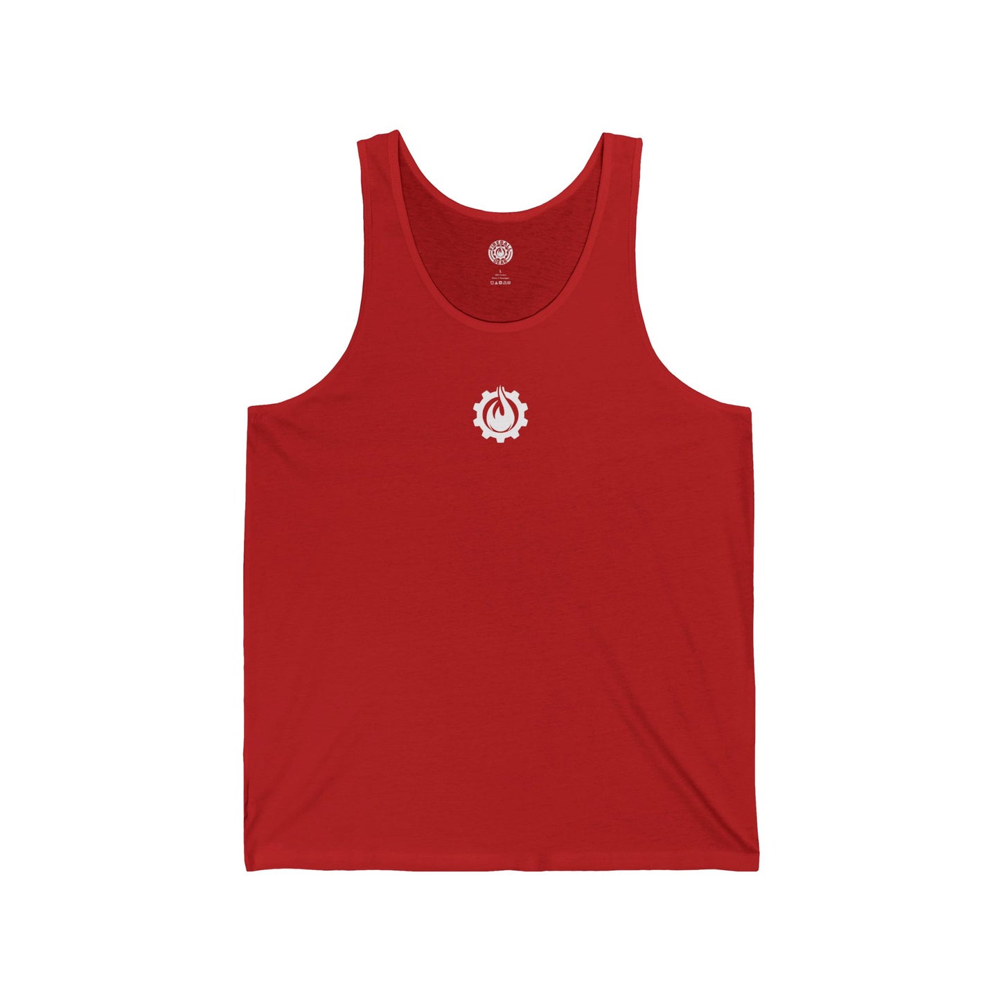 Fireball Gear – Flamme &amp; Ausrüstung – Weiß – Unisex Jersey Tank Top