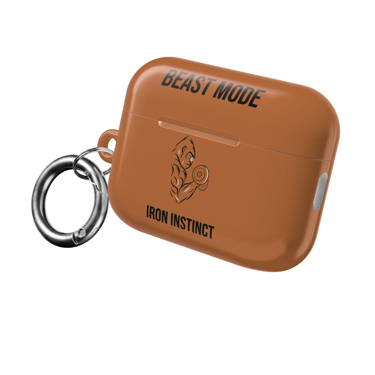 Beast Mode - Iron Instinct - Burnt Orange - AirPods Case