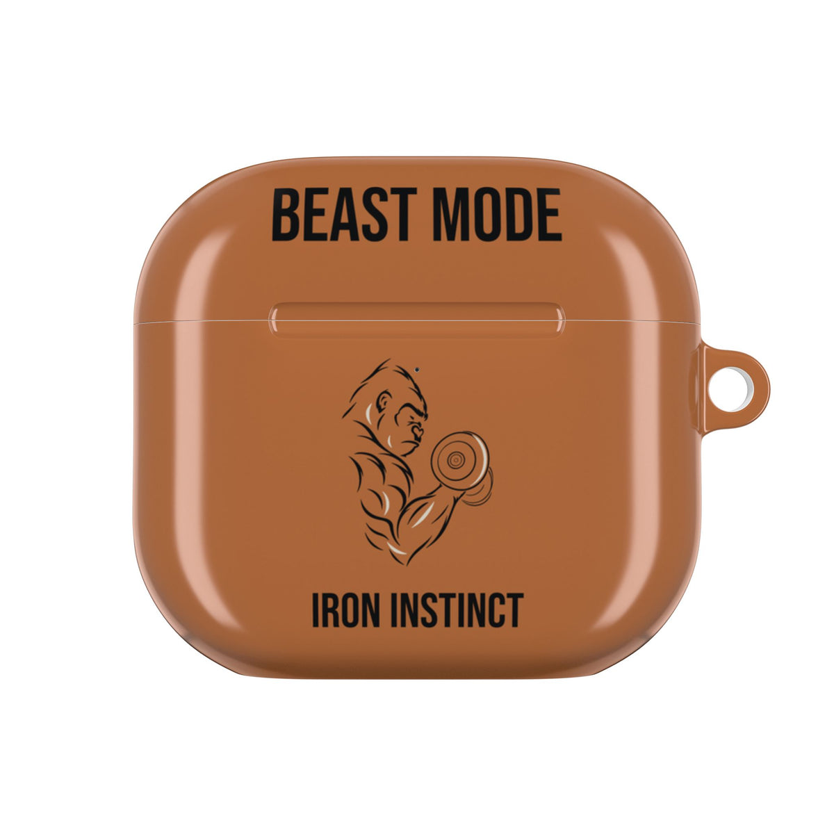 Beast Mode - Iron Instinct - Burnt Orange - AirPods Case
