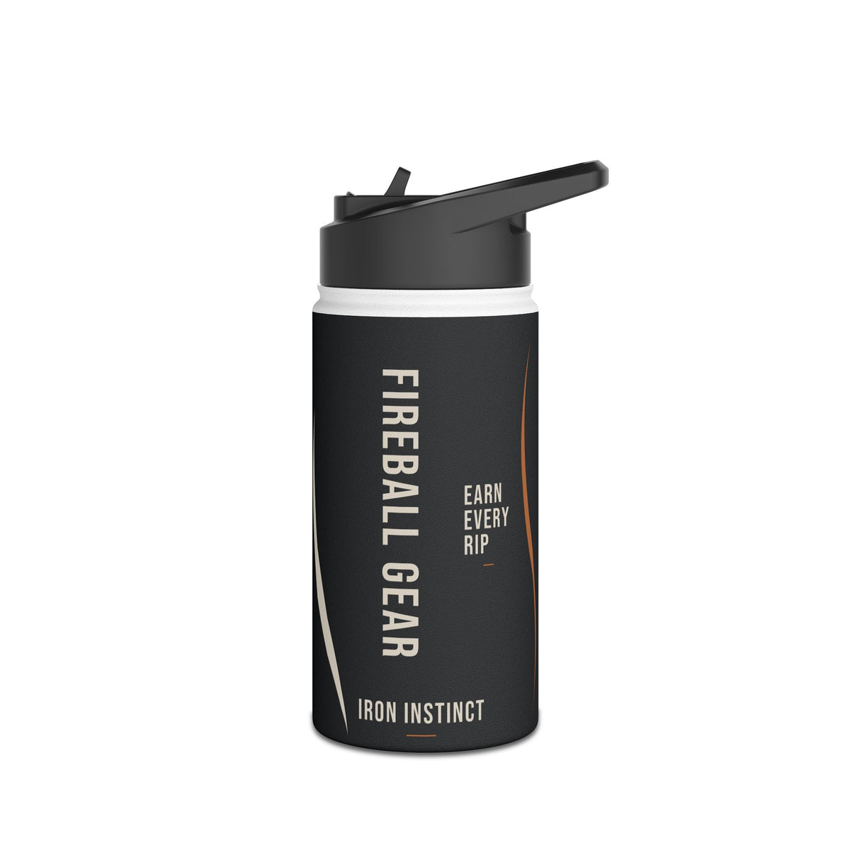 Beast Mode - Iron Instinct - Black - Stainless Steel Water Bottle