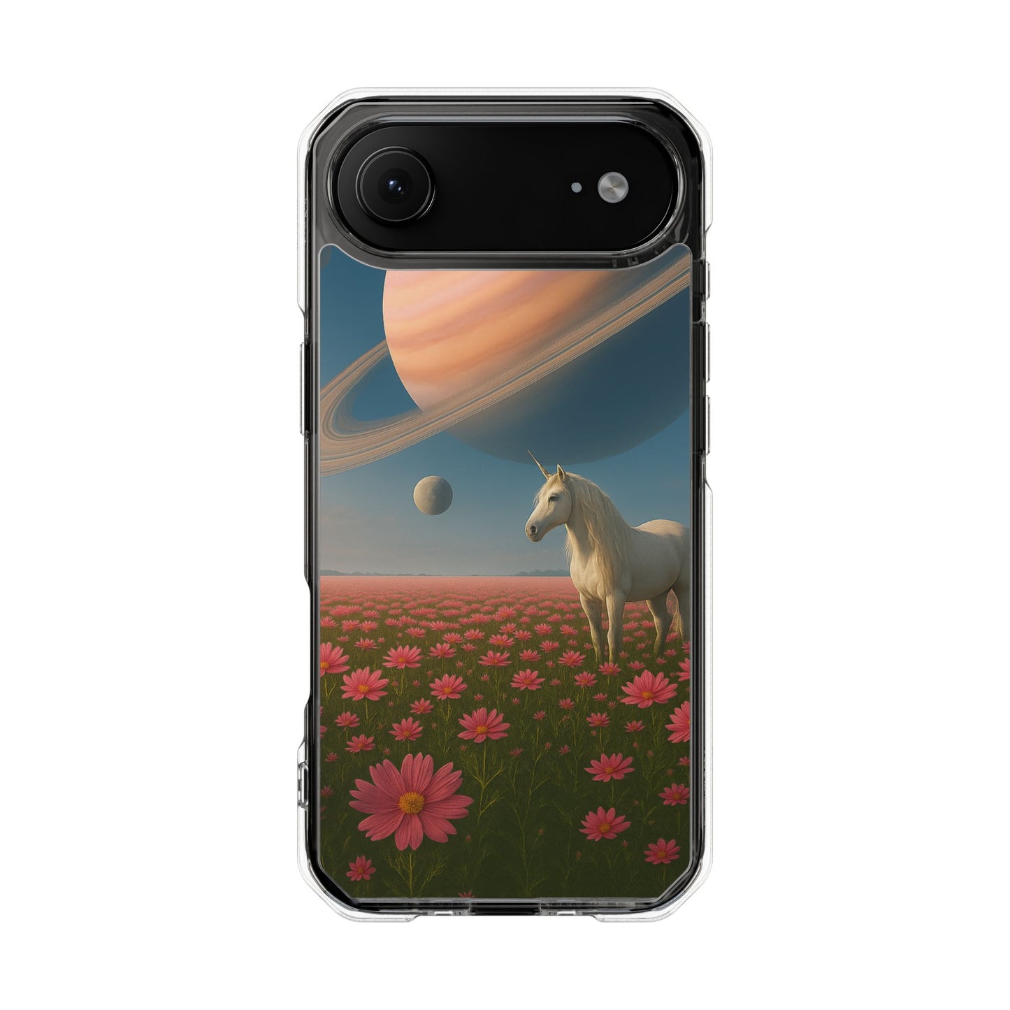 Cosmic Unicorn Dreamscape - Magnetische, durchsichtige iPhone-Hüllen