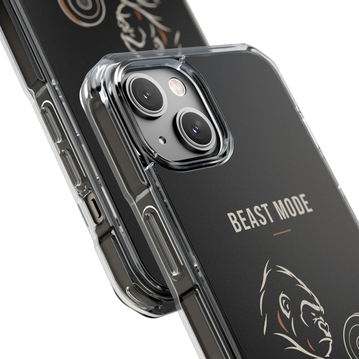 Beast Mode - Iron Instinct - Black - Magnetic Clear Impact iPhone Case
