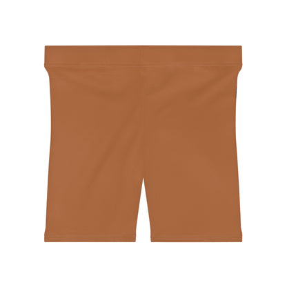Beast Mode - Iron Instinct - Burnt Orange - Women's Biker Shorts