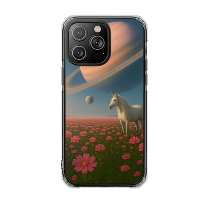 Cosmic Unicorn Dreamscape - Magnetische, durchsichtige iPhone-Hüllen