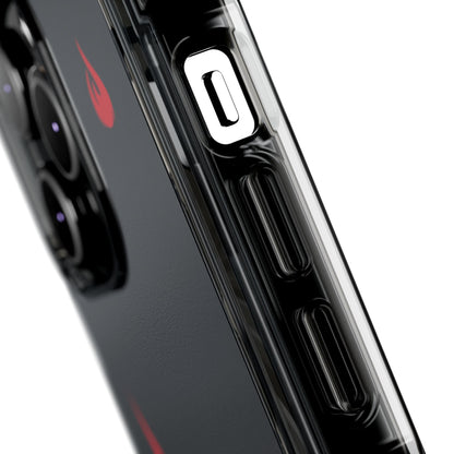 Flaming Edge - Magnetic Clear Impact iPhone Cases