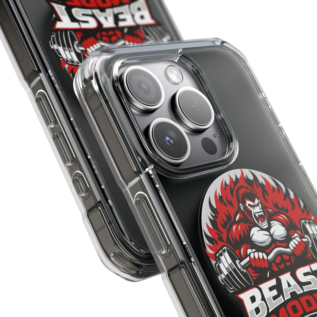 Beast Mode Gorilla - Magnetic Clear Impact iPhone Cases