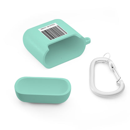 Fireball Gear - Flame & Gear Circle - Black & Red - Upload Own Personal Gym Barcode Image to be Printed on the Back - AirPods Case Cover