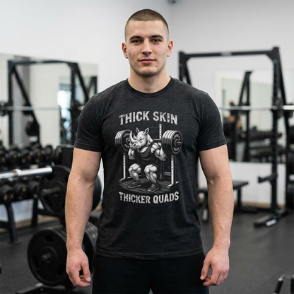Serie Modo Bestia - Piel gruesa, cuádriceps más gruesos - Camiseta unisex de mezcla triple