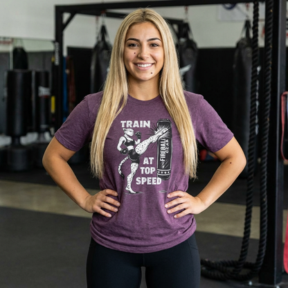 Serie Beast Mode - Entrena a toda velocidad (Mujer) - Camiseta unisex de mezcla triple