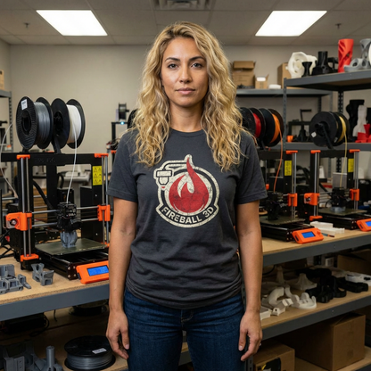 Feuerball 3D - Distressed - Unisex T-Shirt