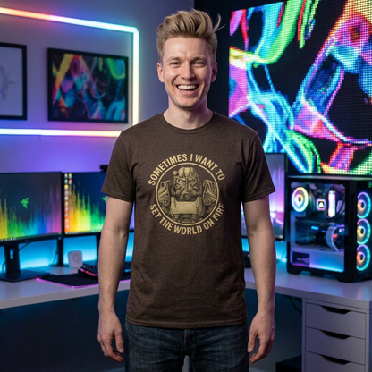 Fallout - A veces quiero prender fuego al mundo - Camiseta unisex