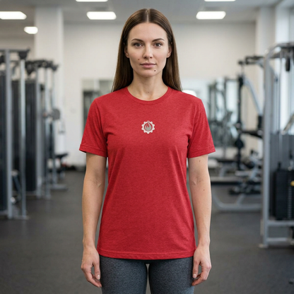 Fireball Gear - Flamme &amp; Ausrüstung zentriert - Grau &amp; Weiß - Unisex Triblend T-Shirt