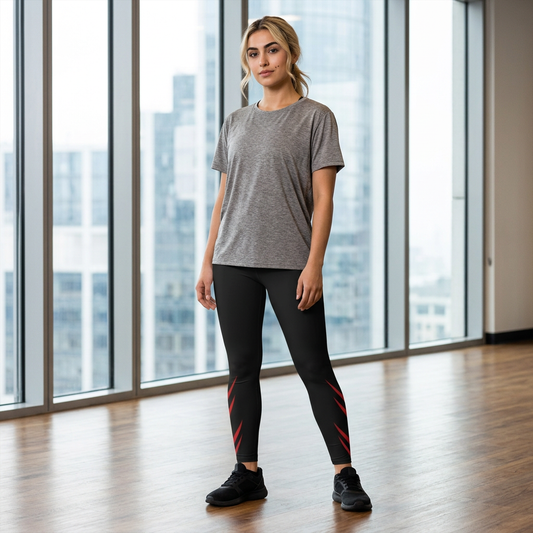 Flaming Edge - Women's Leggings - Black