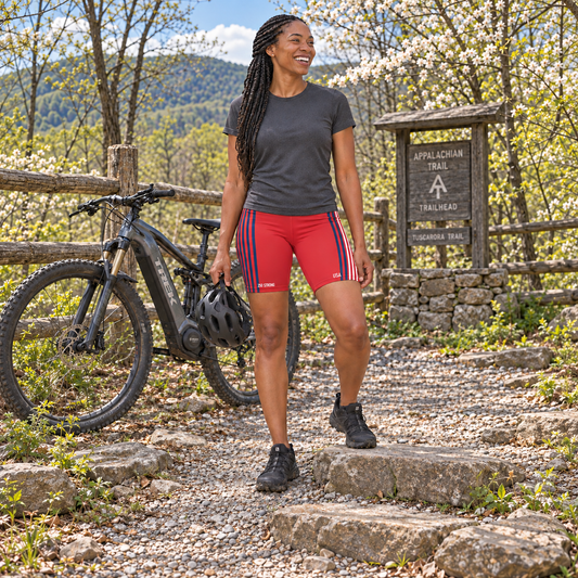 250 Strong - Red - Women's Biker Shorts