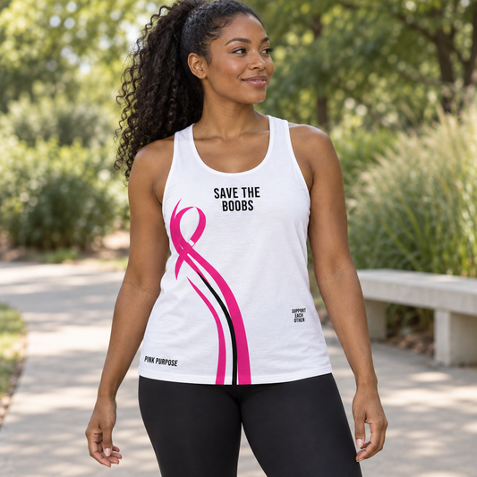 Pink Purpose - White - Unisex Tank Top
