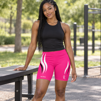 Pink Purpose - Hot Pink - Women's Biker Shorts