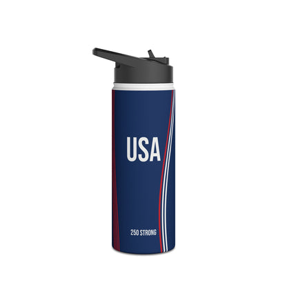 250 Strong - Navy - Stainless Steel Water Bottle