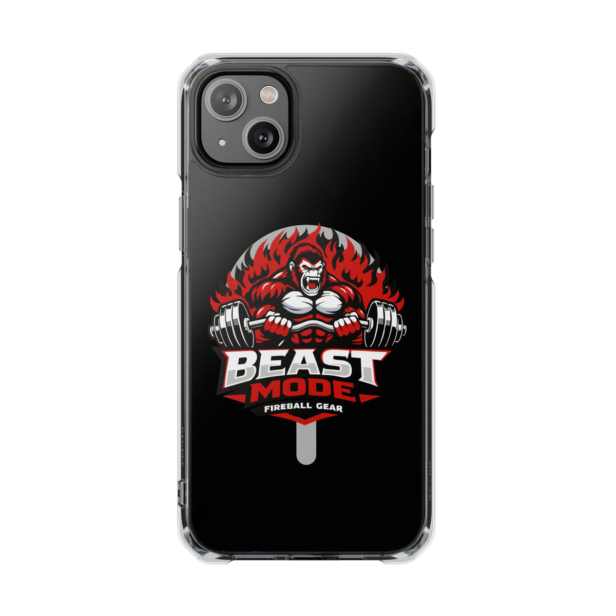 Beast Mode Gorilla - Magnetic Clear Impact iPhone Cases