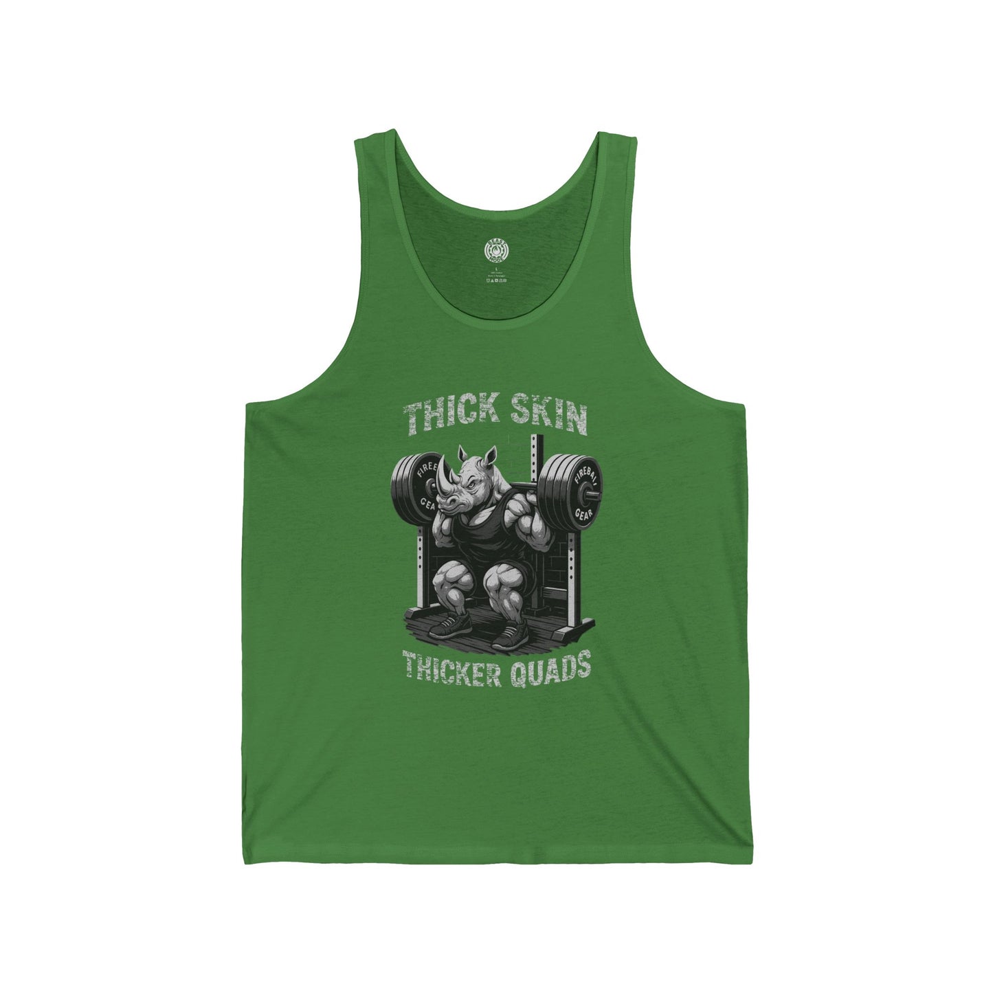 Beast Mode Series - Thick Skin, Thicker Quads - Fitness Jersey Tank Top