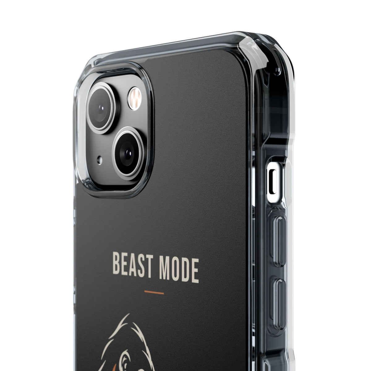 Beast Mode - Iron Instinct - Black - Magnetic Clear Impact iPhone Case