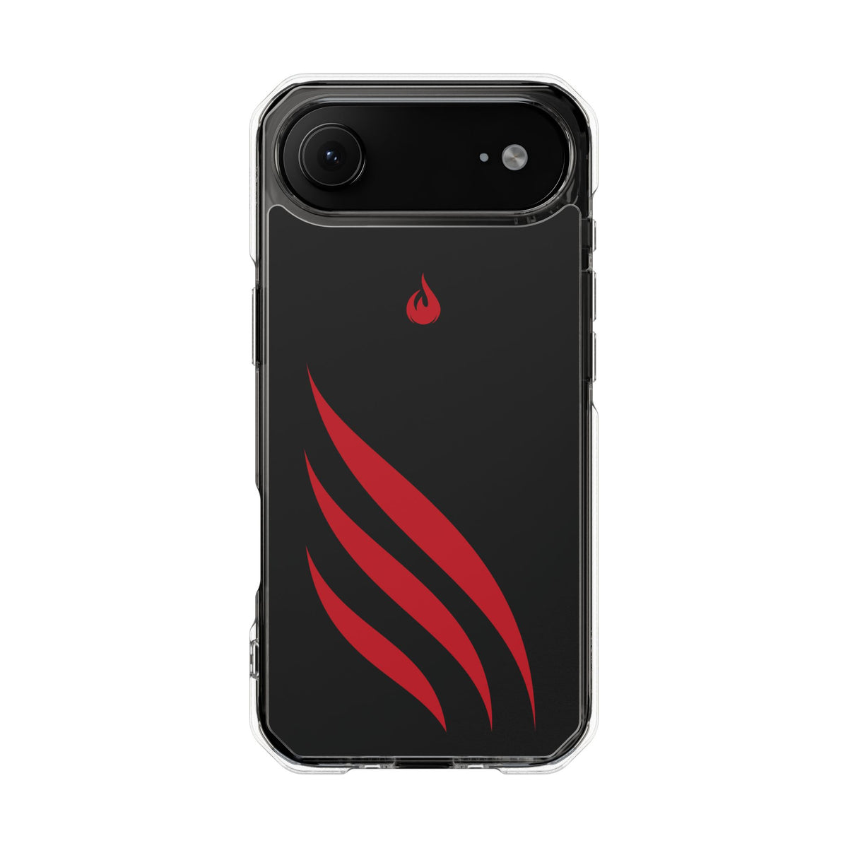 Flaming Edge - Magnetic Clear Impact iPhone Cases