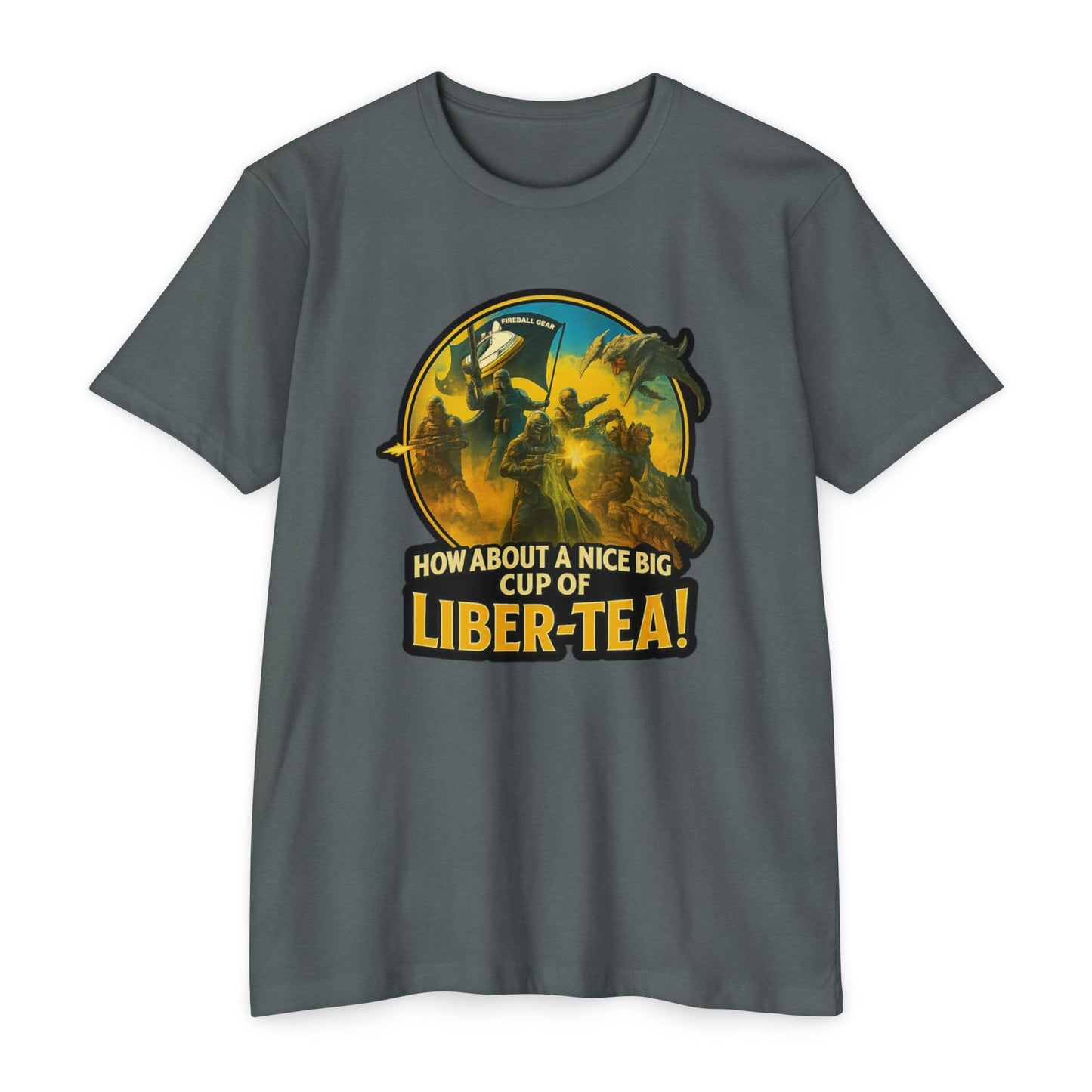 Hell Divers – Trinken Sie eine schöne große Tasse Waage-Tee! – Unisex-T-Shirt
