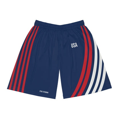 250 Strong - Navy - Men's Sports Shorts