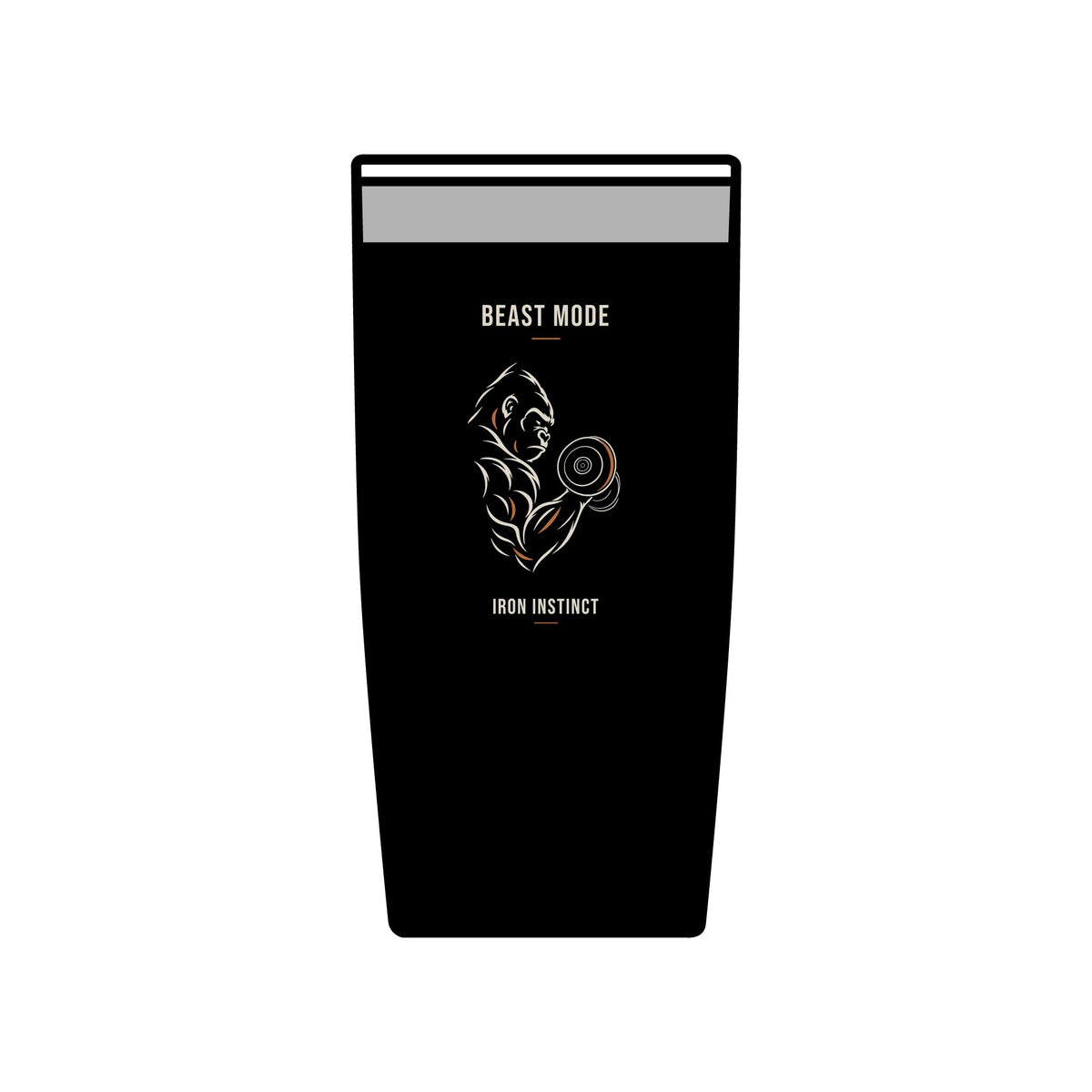 Beast Mode - Iron Instinct - Black - Insulated Tumbler, 20oz