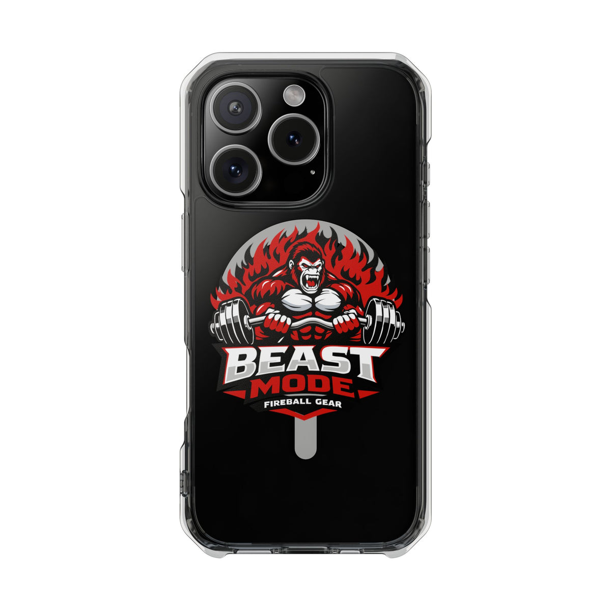 Beast Mode Gorilla - Magnetic Clear Impact iPhone Cases