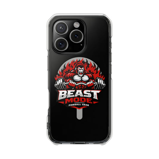 Beast Mode Gorilla - Magnetic Clear Impact iPhone Cases