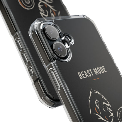 Beast Mode - Iron Instinct - Black - Magnetic Clear Impact iPhone Case