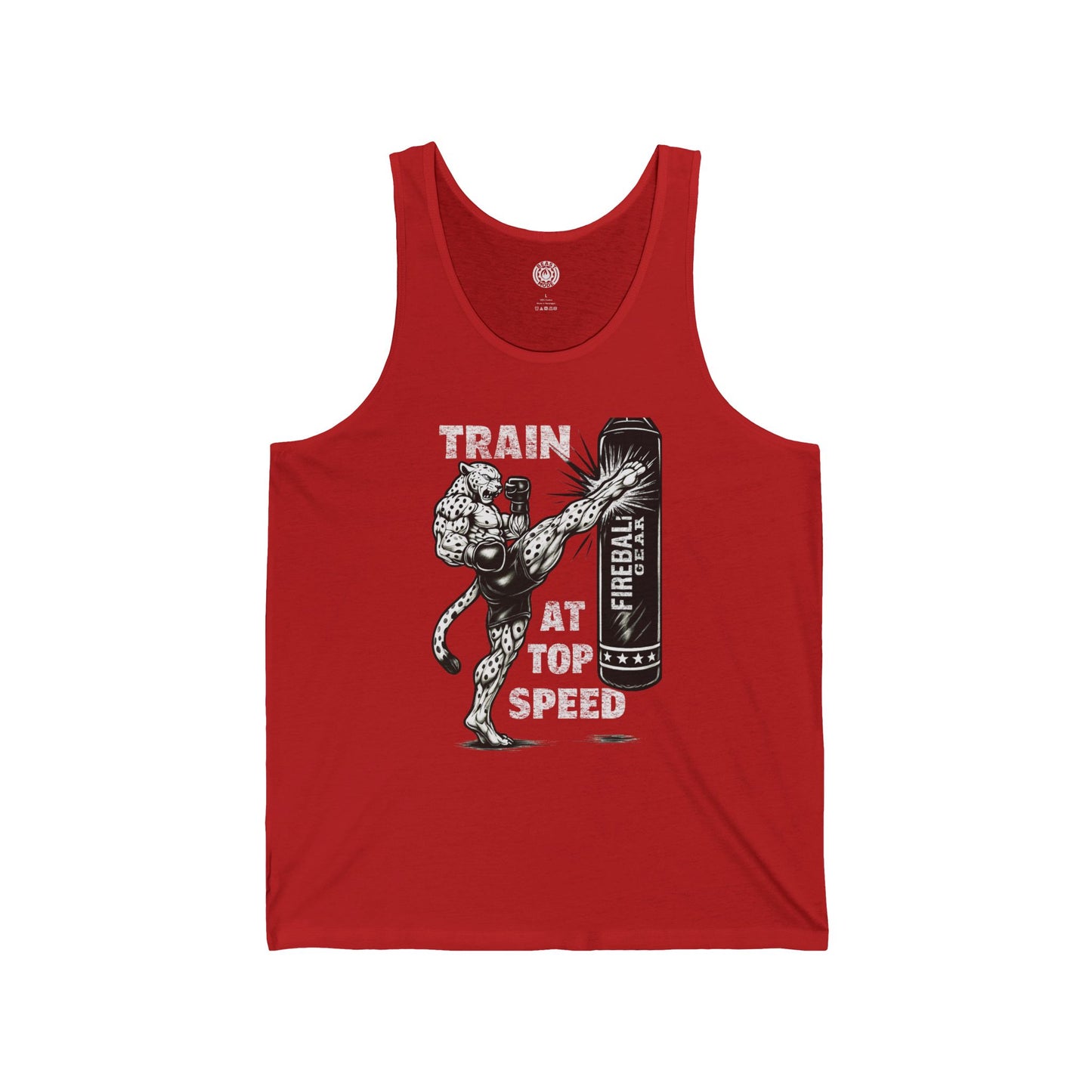 Beast Mode Series - Train at Top Speed - Fitness Jersey Tank Top
