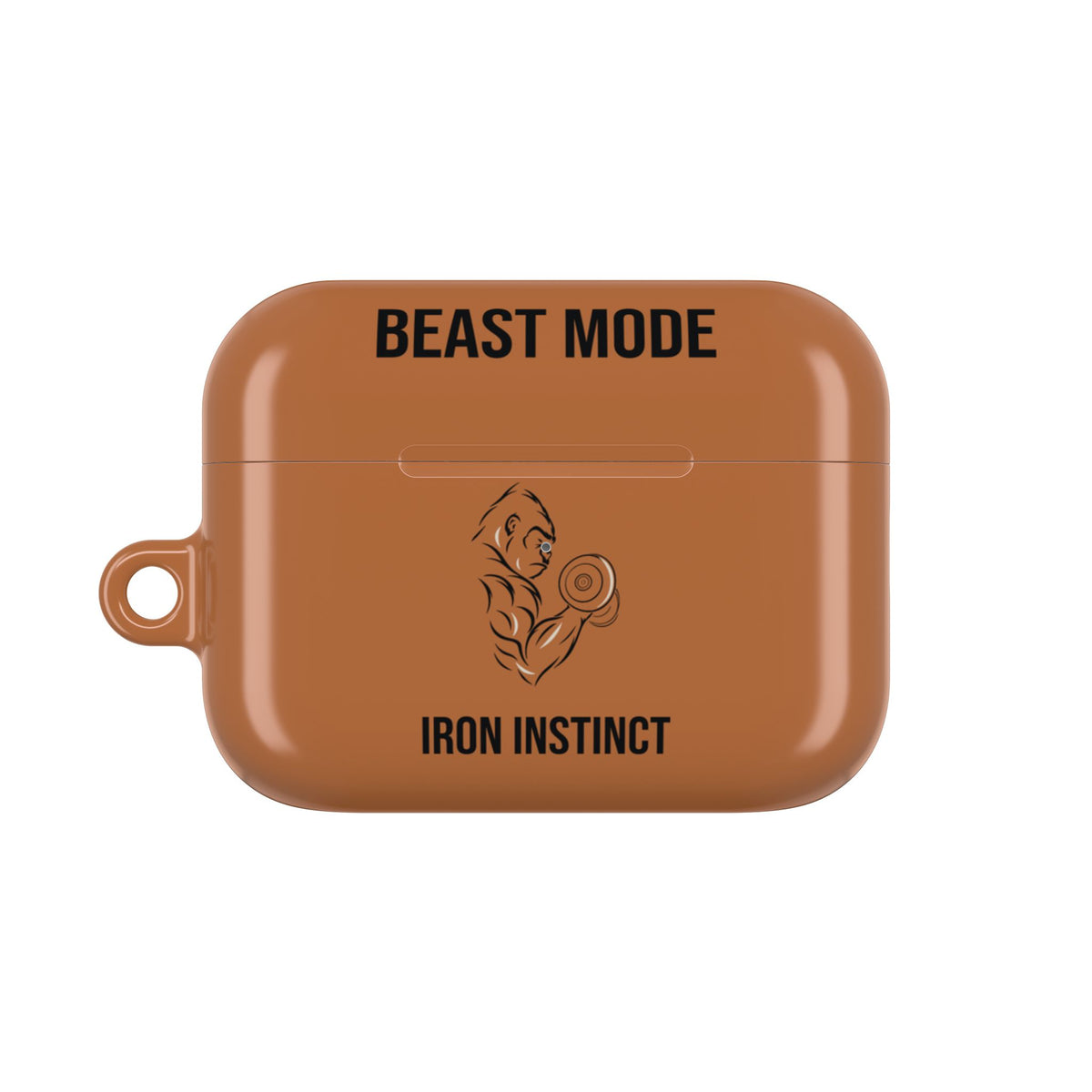 Beast Mode - Iron Instinct - Burnt Orange - AirPods Case