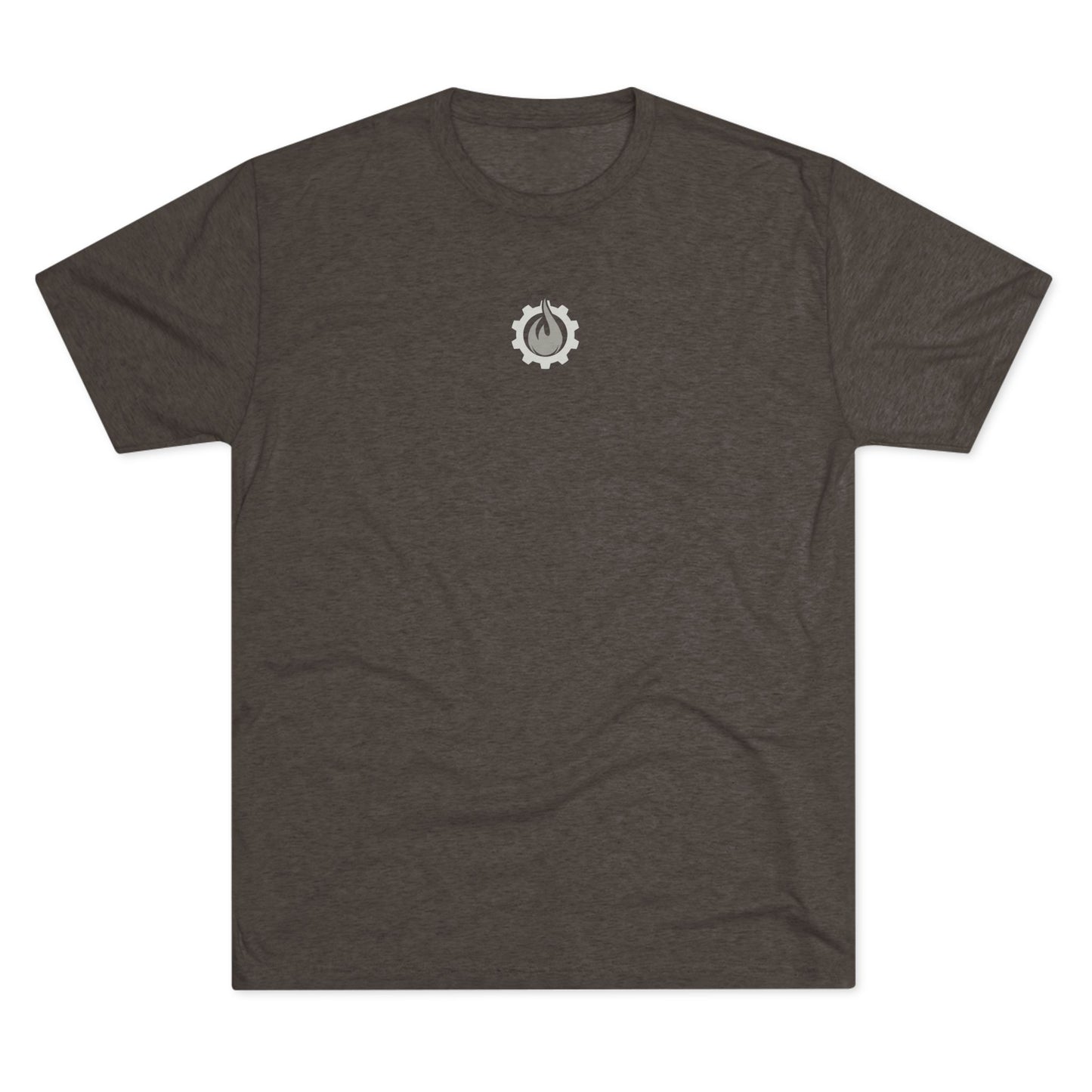 Fireball Gear - Flamme &amp; Ausrüstung zentriert - Grau &amp; Weiß - Unisex Triblend T-Shirt