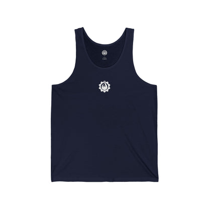 Fireball Gear – Flamme &amp; Ausrüstung – Weiß – Unisex Jersey Tank Top