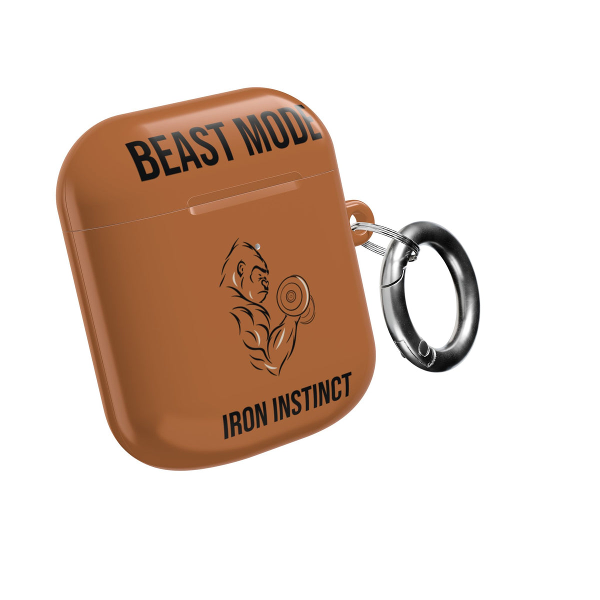 Beast Mode - Iron Instinct - Burnt Orange - AirPods Case