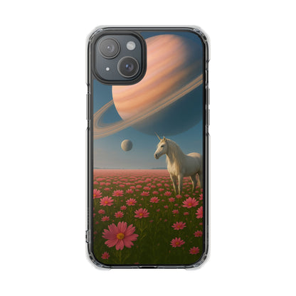 Cosmic Unicorn Dreamscape - Magnetische, durchsichtige iPhone-Hüllen