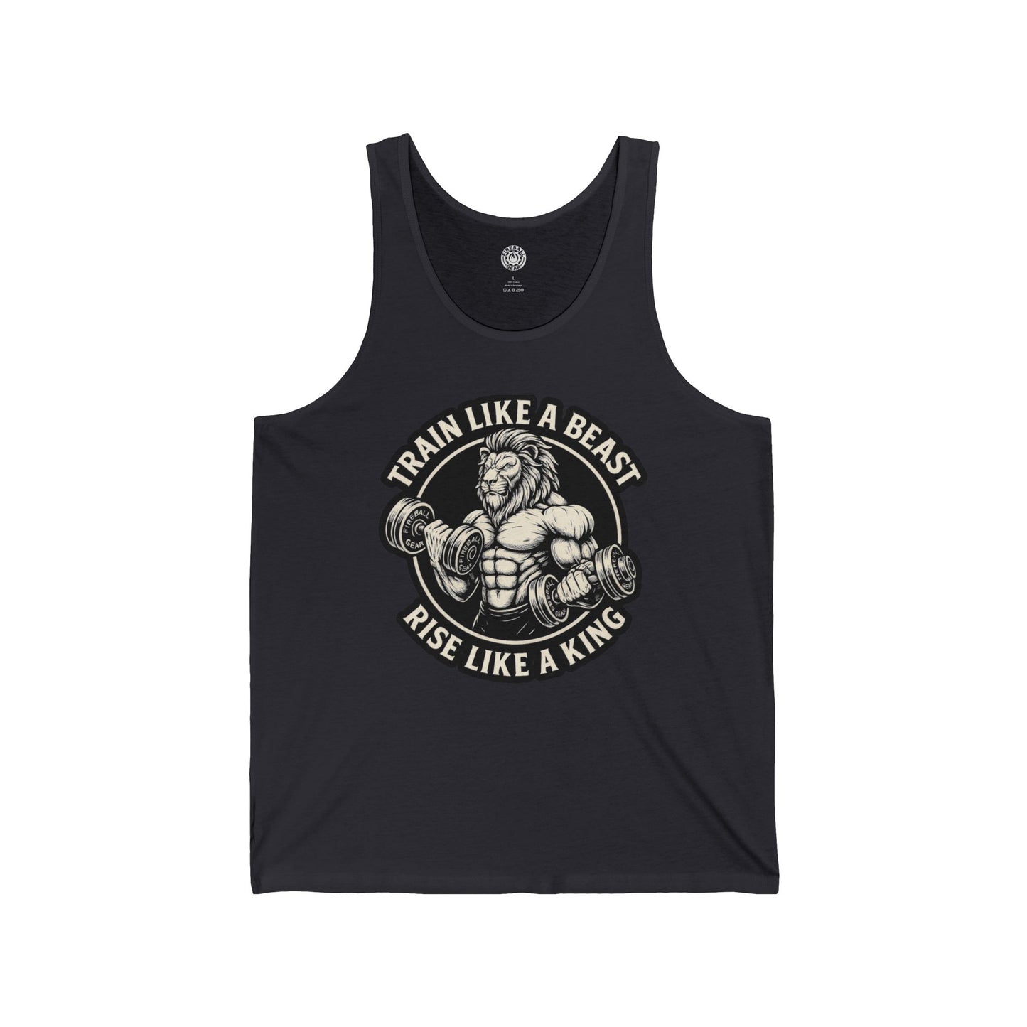 Beast Mode Serie – Trainiere wie ein Biest, erhebe dich wie ein König – Unisex Jersey Tank Top