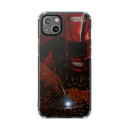 Lincoln Welder - Fundas magnéticas transparentes resistentes a impactos para iPhone