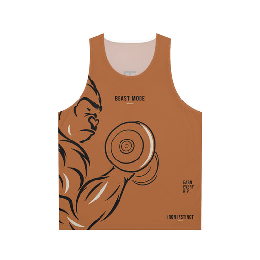 Beast Mode - Iron Instinct - Burnt Orange - Unisex Tank Top