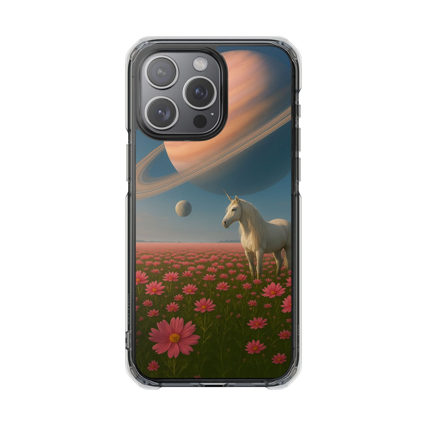 Cosmic Unicorn Dreamscape - Magnetische, durchsichtige iPhone-Hüllen