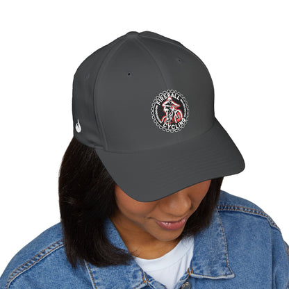 Fireball Cycling - Flaming Rider - FlexFit Dark Caps