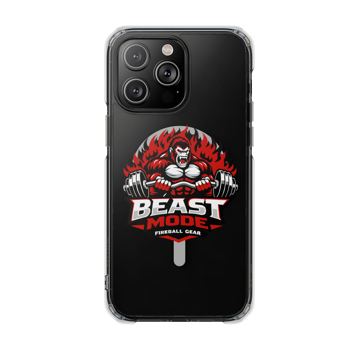 Beast Mode Gorilla - Magnetic Clear Impact iPhone Cases