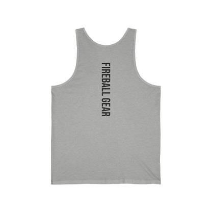 Fireball Gear - Flame & Gear - Black - Fitness Jersey Tank Top