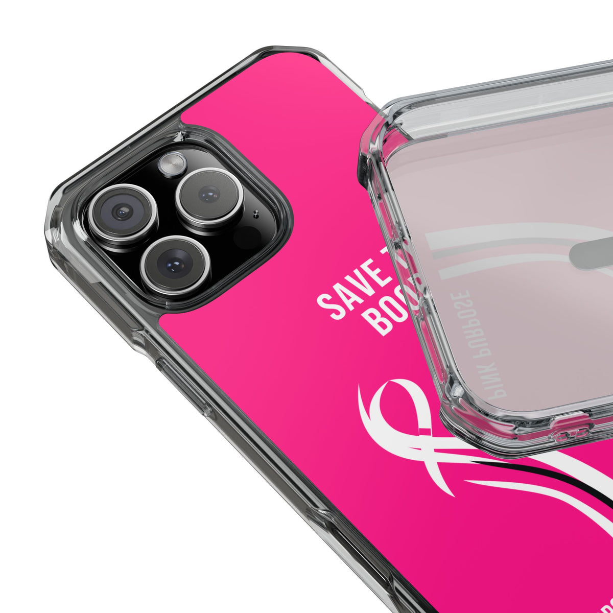 Pink Purpose - Hot Pink - Magnetic Clear Impact iPhone Case