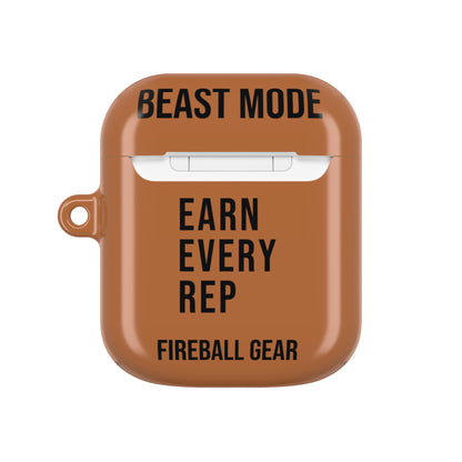 Beast Mode - Iron Instinct - Burnt Orange - AirPods Case